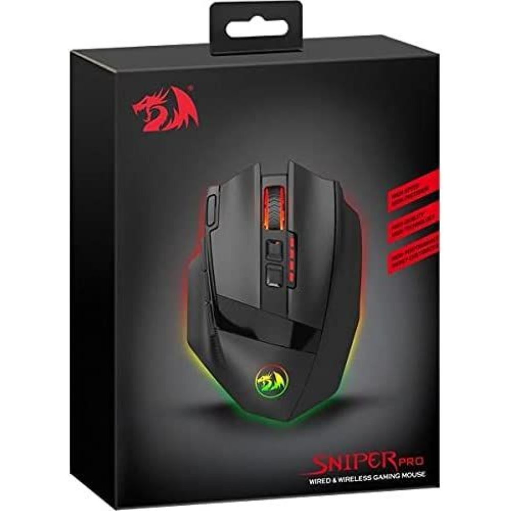 Redragon Sniper Pro M P Rgb Dual Mode Gaming Mouse Kablolu