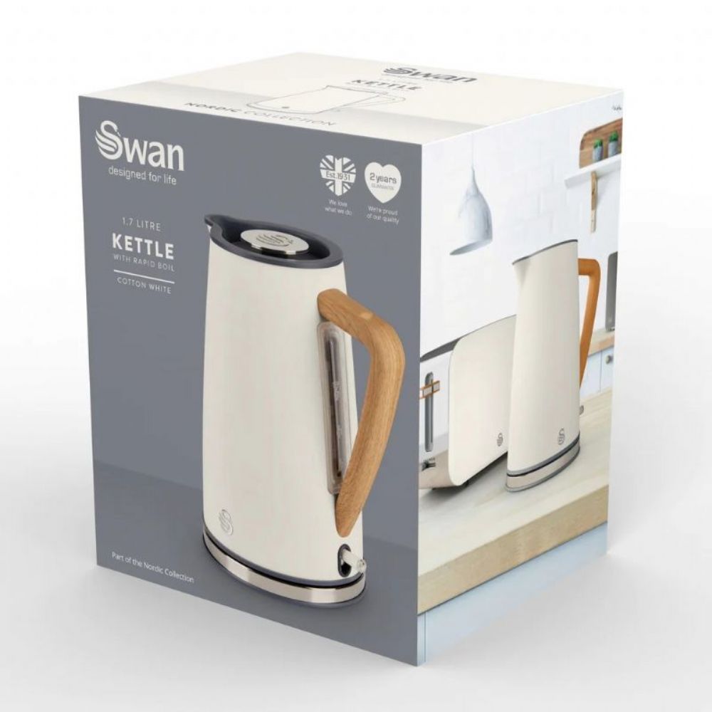 Swan Sk14610 Su Isıtıcı 17l Nordic Style Cordless Kettle Beyaz 5932