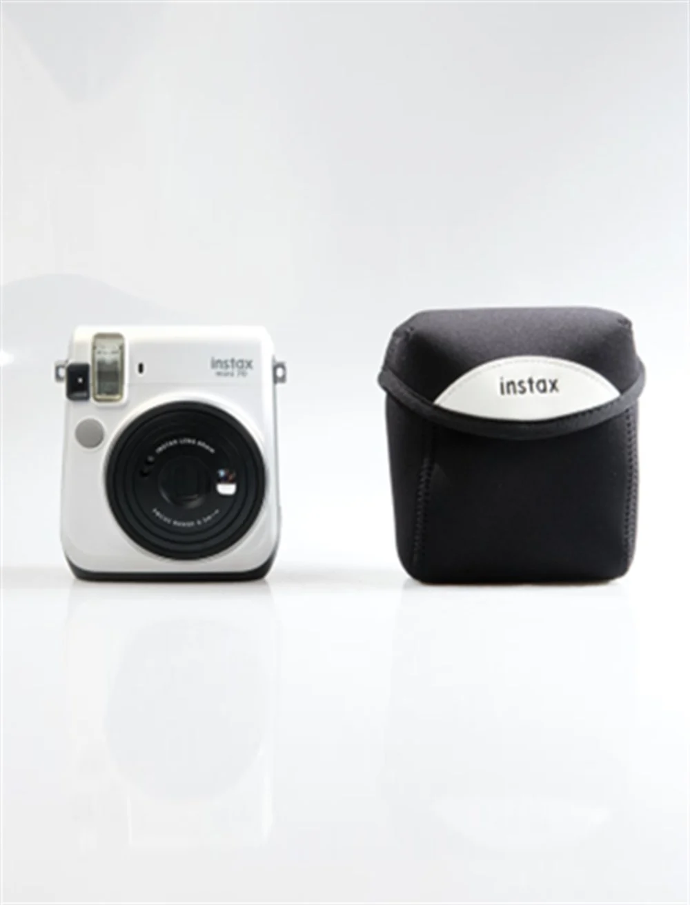 Fuji Mini 70 Kumaş Kilif (Siyah - Beyaz) FOTSIBC01