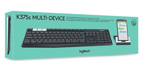 Logitech K375S Multi Device Kablosuz Klavye + Stan