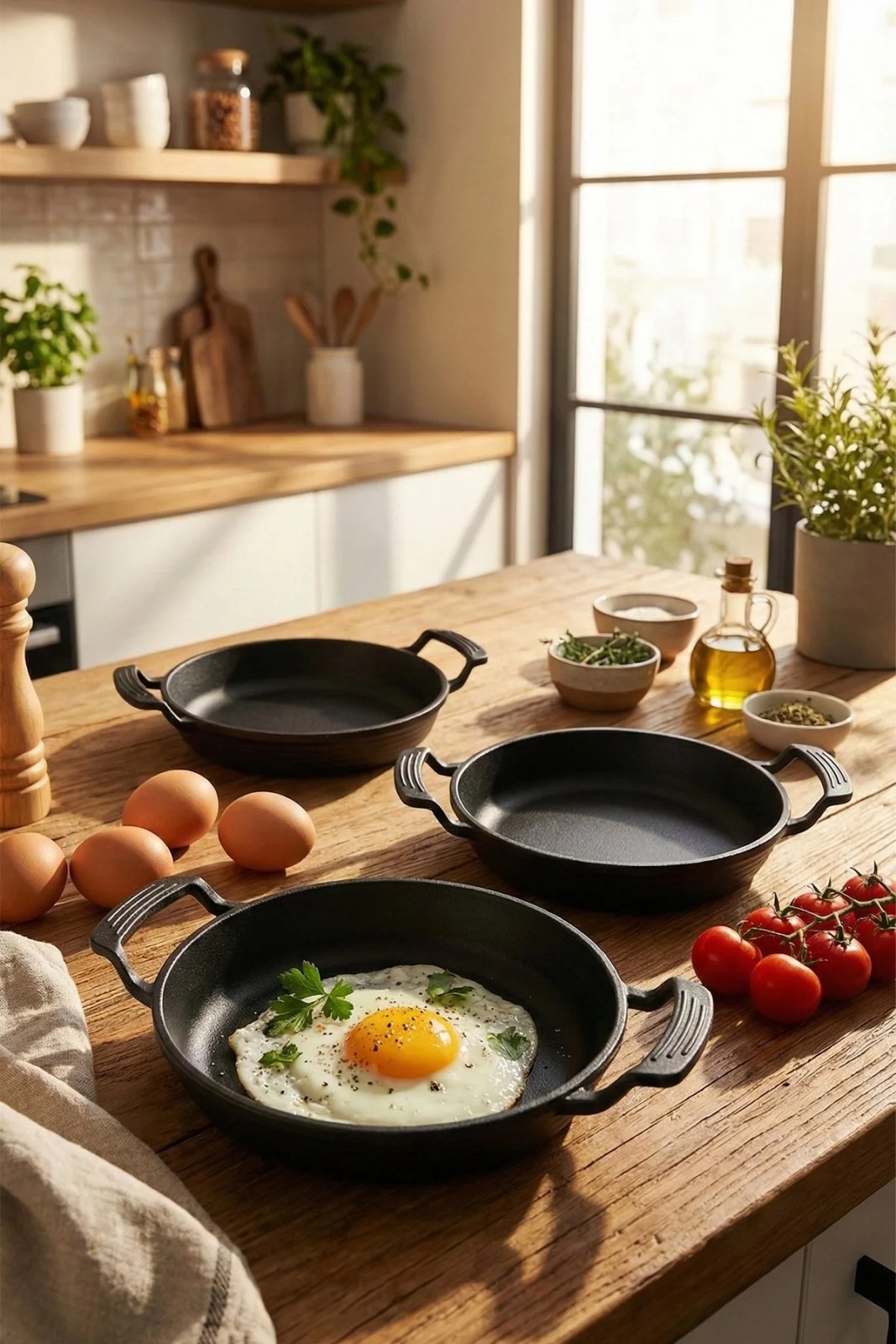 Lines 22cm Granit Omlet Sahan