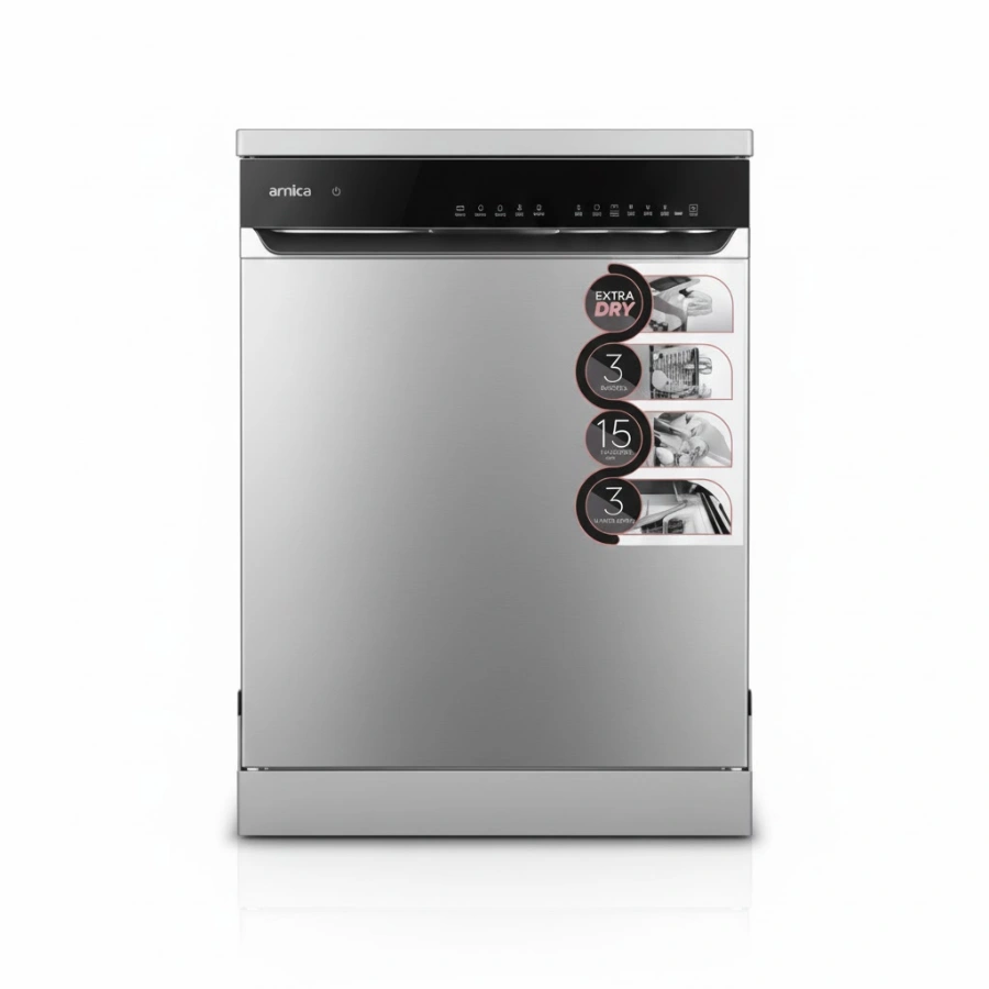 Arnica DW-D07DX Silver Full Touch Bulaşık Makinesi