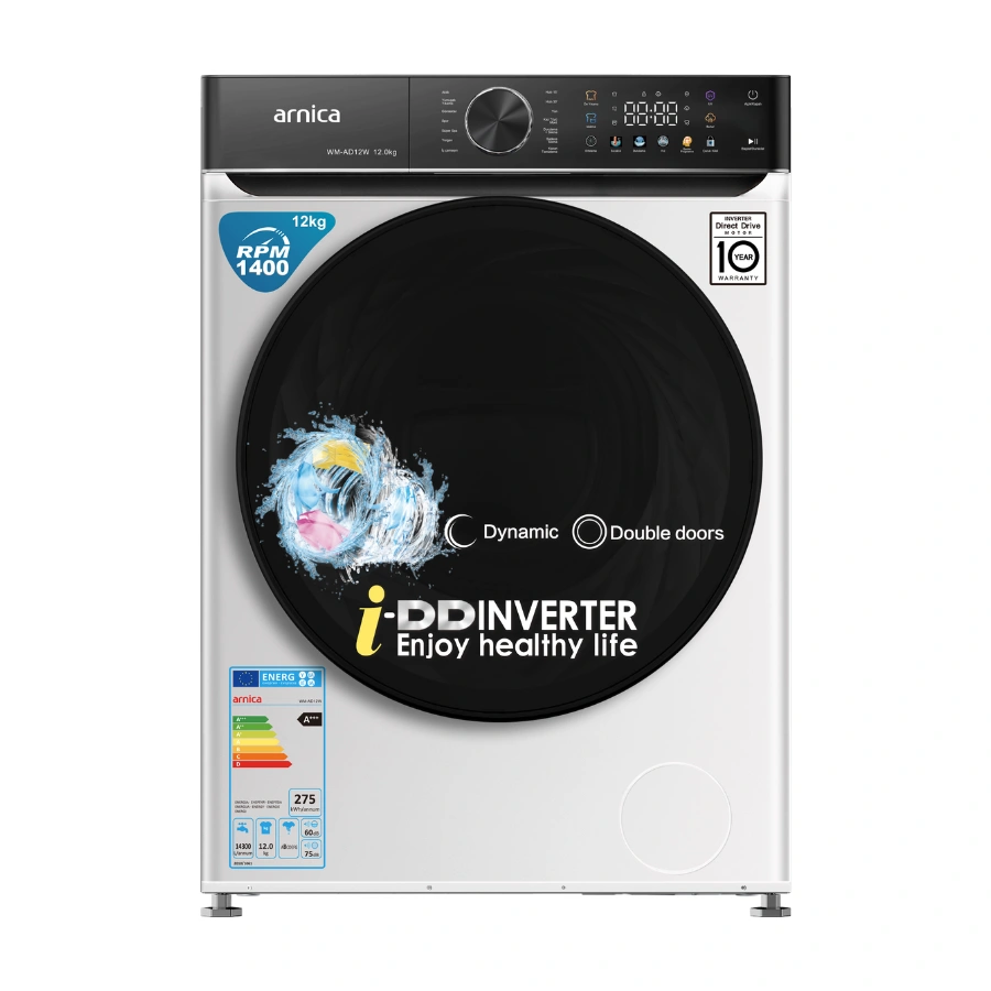 Arnica WM-AD12W 12kg Çamaşır MAK. DD Inverter 1400 Devir