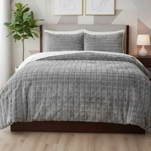 Merinos Diamond 220x240 Kürk Comforter Set