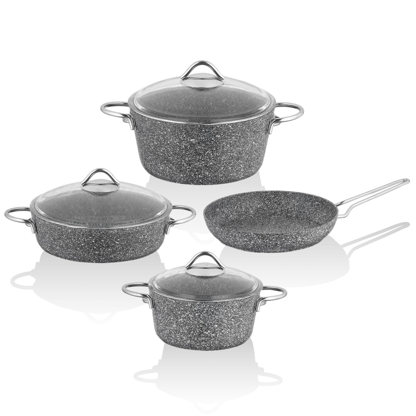 Hotchef 7 Parça Granit tencere Seti TTG170