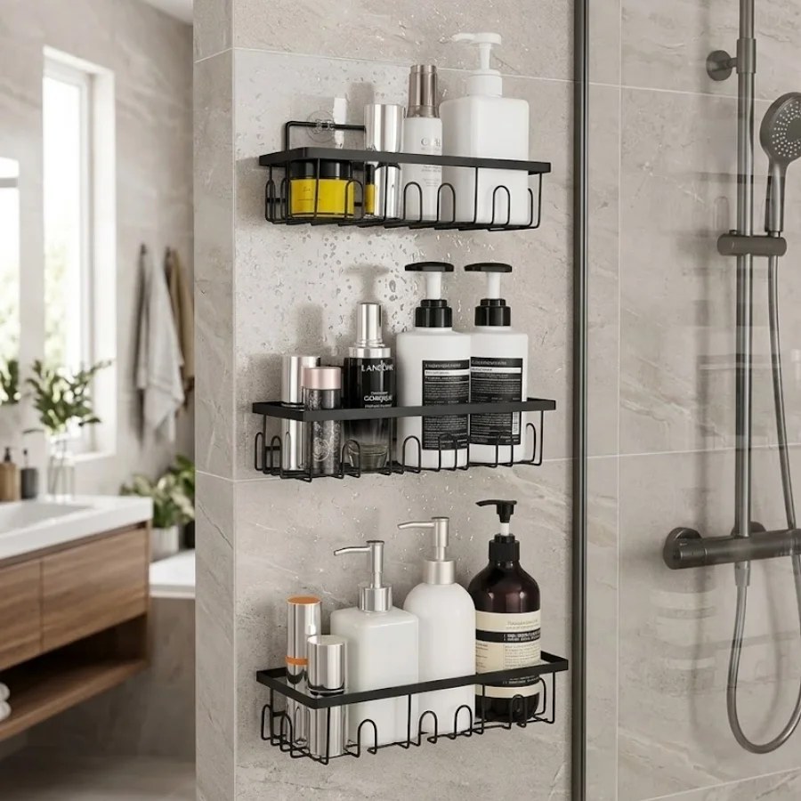 ETM A-002 3 Katlı Banyo Rafi