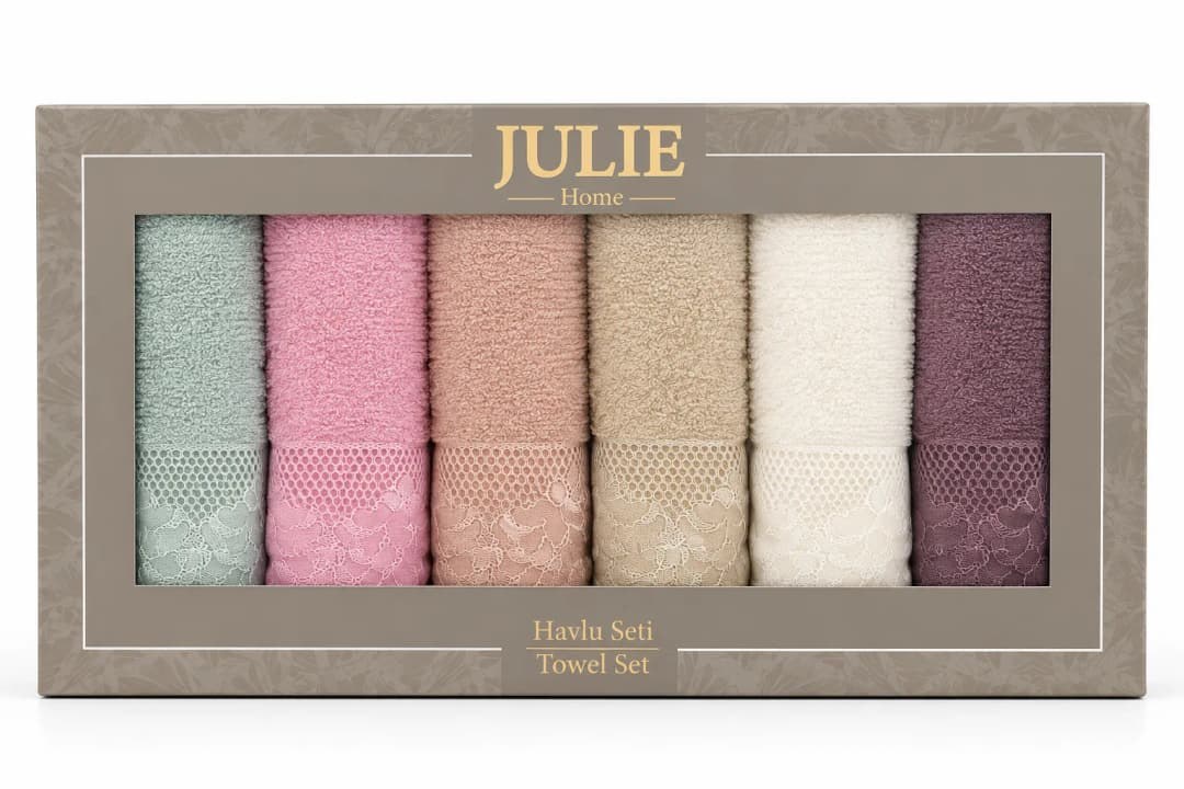 Julie VIP Cotton 30x50 Kutulu Mutfak Havlusu