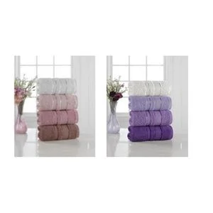 Julie Liza 50x90 4lu Paket Yüz Havlusu