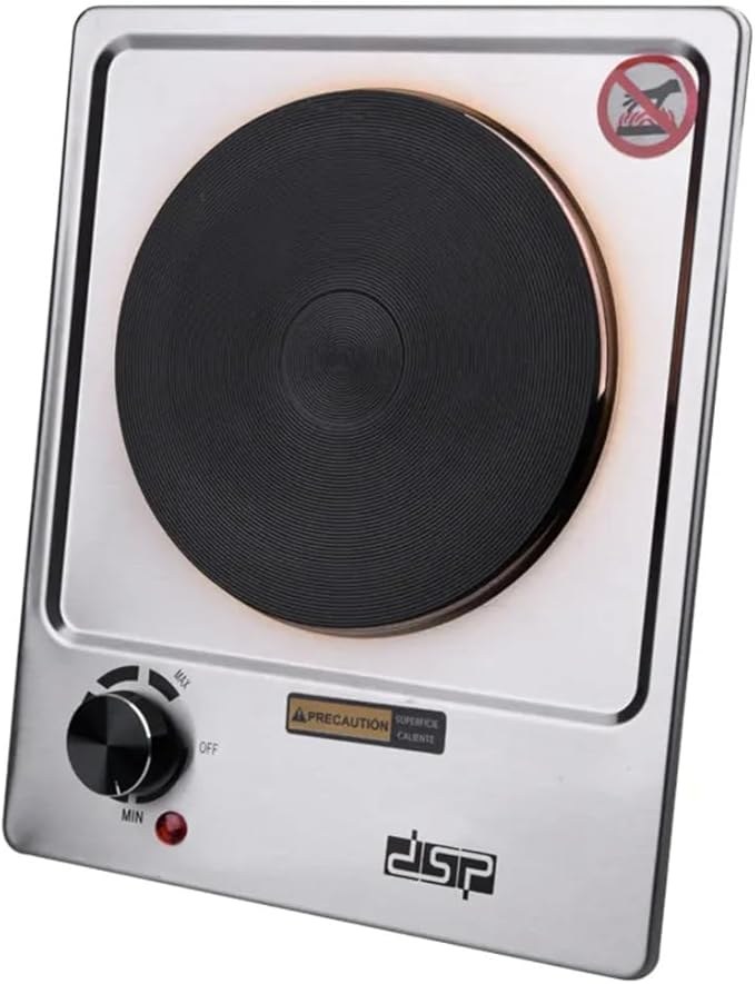 DSP KD4046 Paslanmaz Çelik Tekli Elektrikli Ocak 1500 W