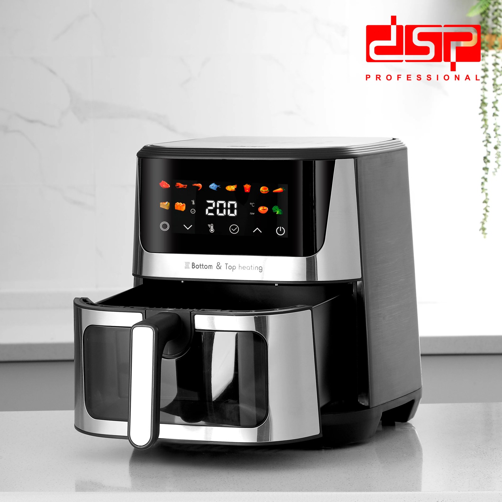 DSP Professional DSP-KB2173-BS Air Fryer 9 L 1600 W