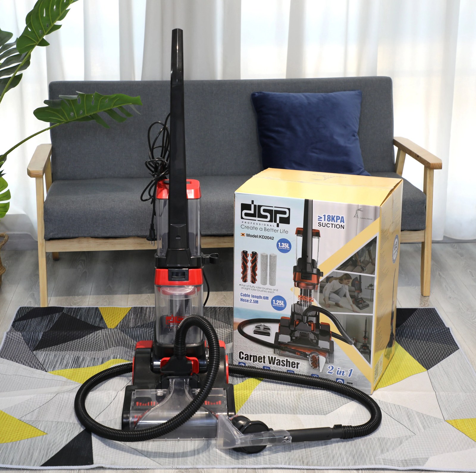 DSP KD2042 Halı ve Koltuk Yıkama Makinesi 800 W 70 °C