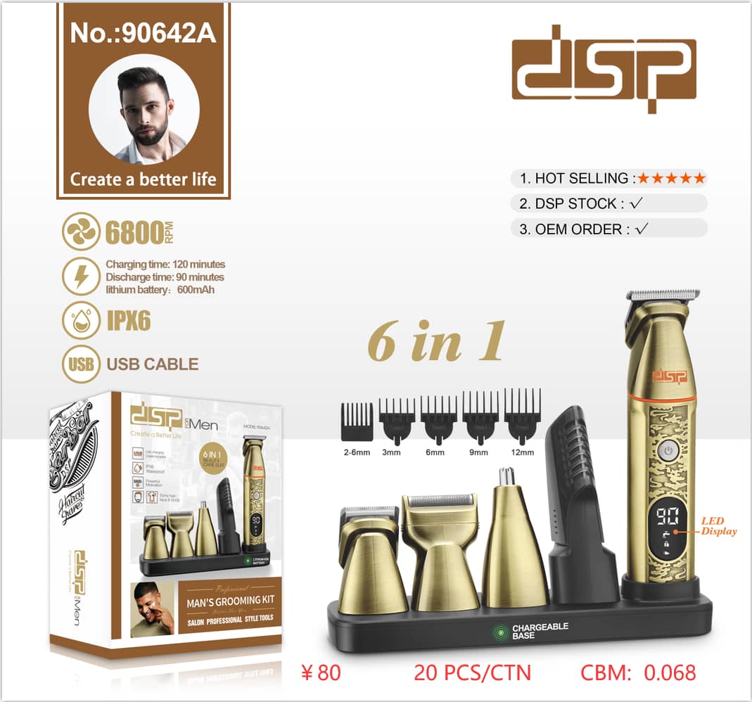 DSP 90642A 6’sı 1 Arada Erkek Bakım Seti 5 W