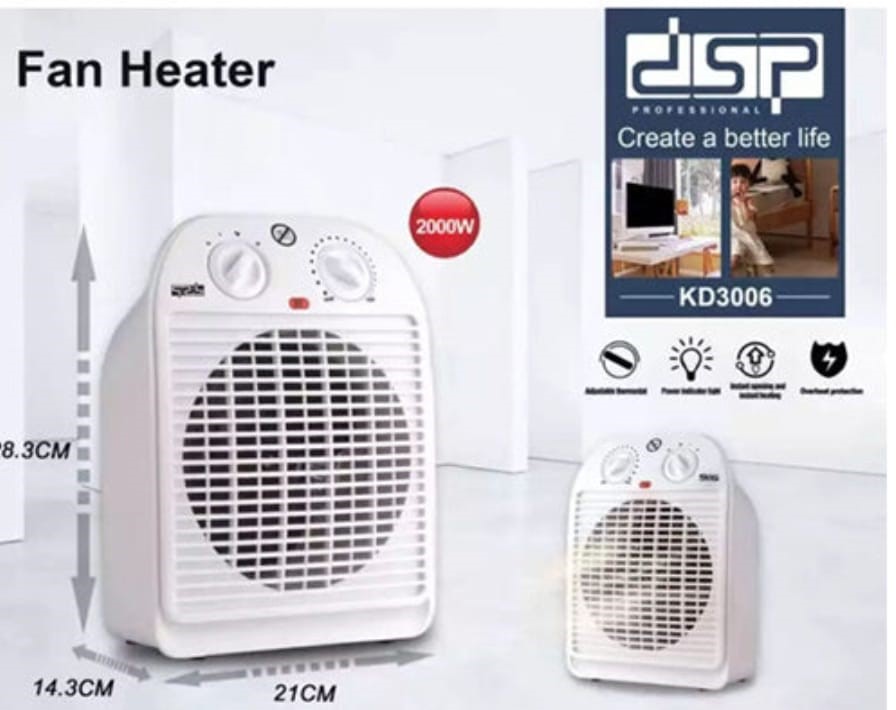 DSP KD3006 Fanlı Soba 2000 W Büyük Boy