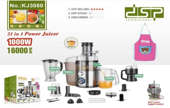 DSP KJ3080 El Blender Seti 21'i 1 Arada 1000 W