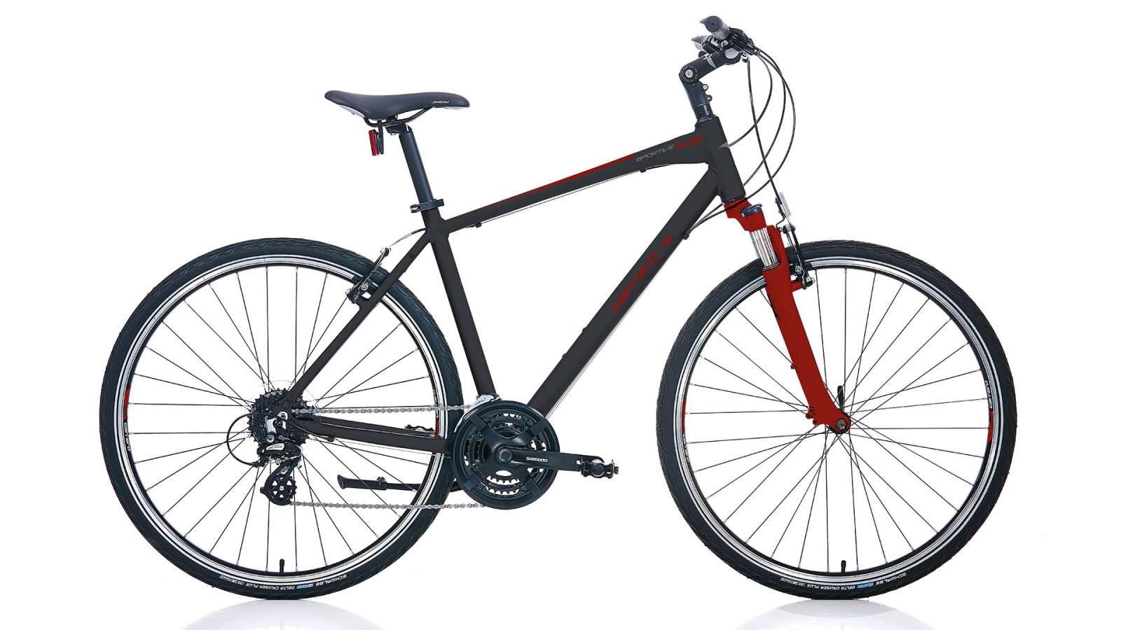 Carraro 28" Sportive 224 24-V Vb Mat Siyah-Kırmızı-Antrasit R2
