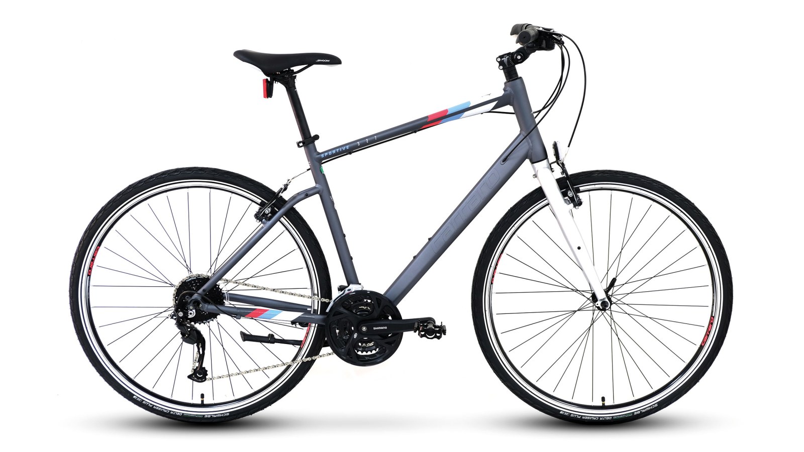 Carraro 28" Sportive 327 27-V Vb Mat Antrasit-Gümüş-Mavi-Kırmızı R2