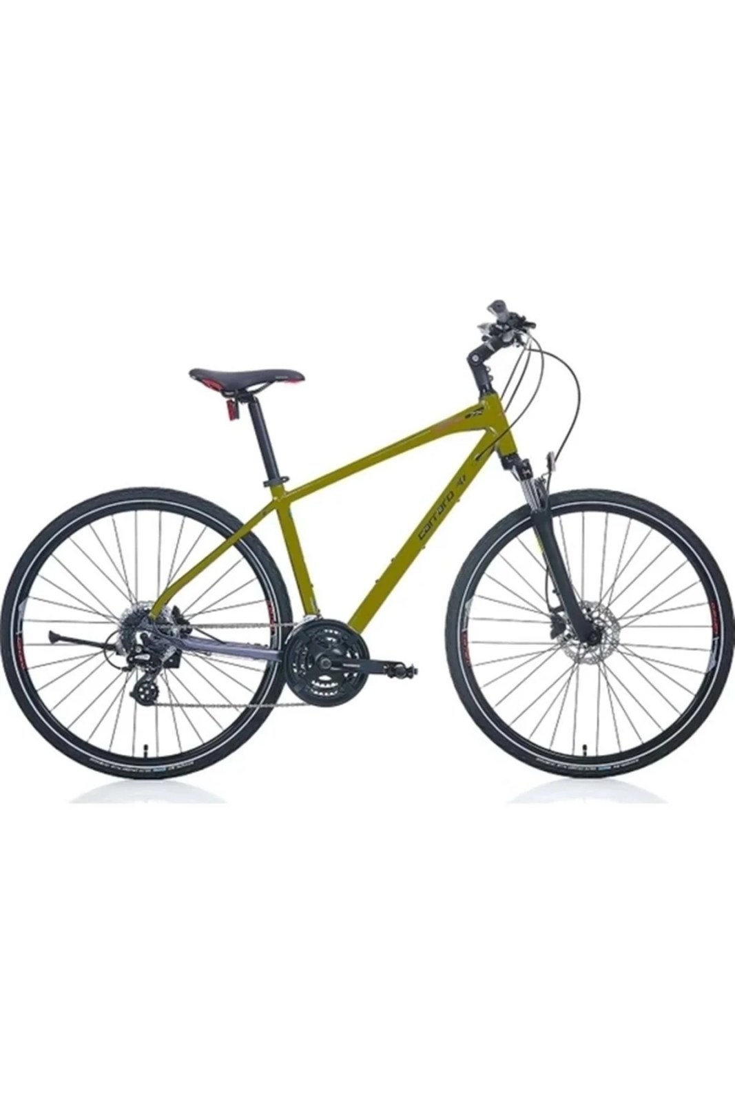 28" Carraro Sportive 225 City 24-Spd Hd Mat Khakı-Siyah-Yeşil R1