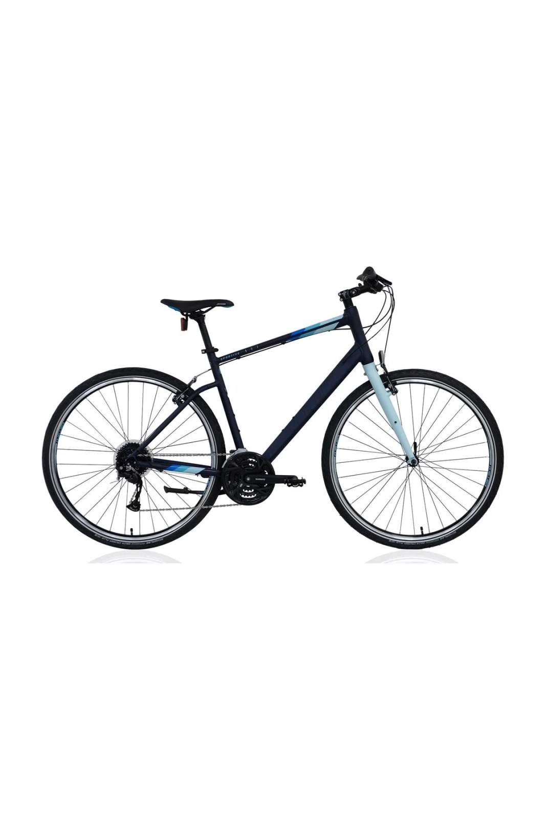 28" Carraro Sportive 327 City 27-Spd Vb Mat Koyu Mavi-Acık Mavi R1