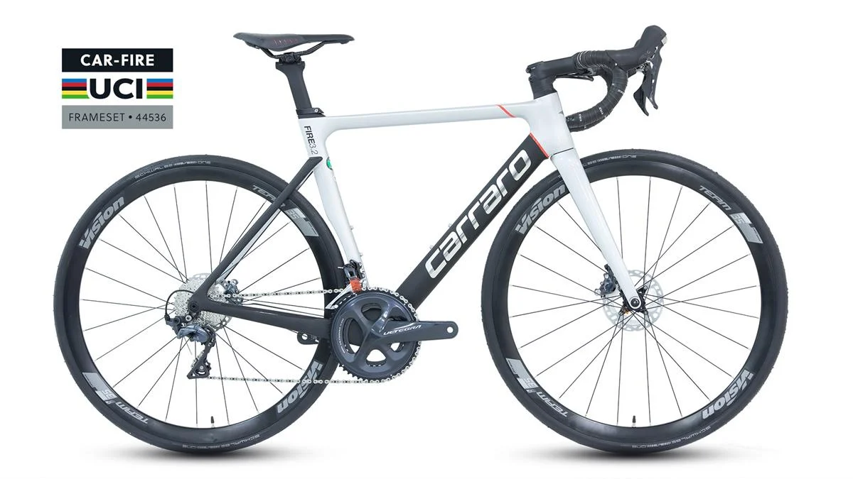 Carraro 28" Fire 3.2 Yol Karbon 510H 22-V (Ultegra) Hd Gri-Siyah-Krom-Kırmızı