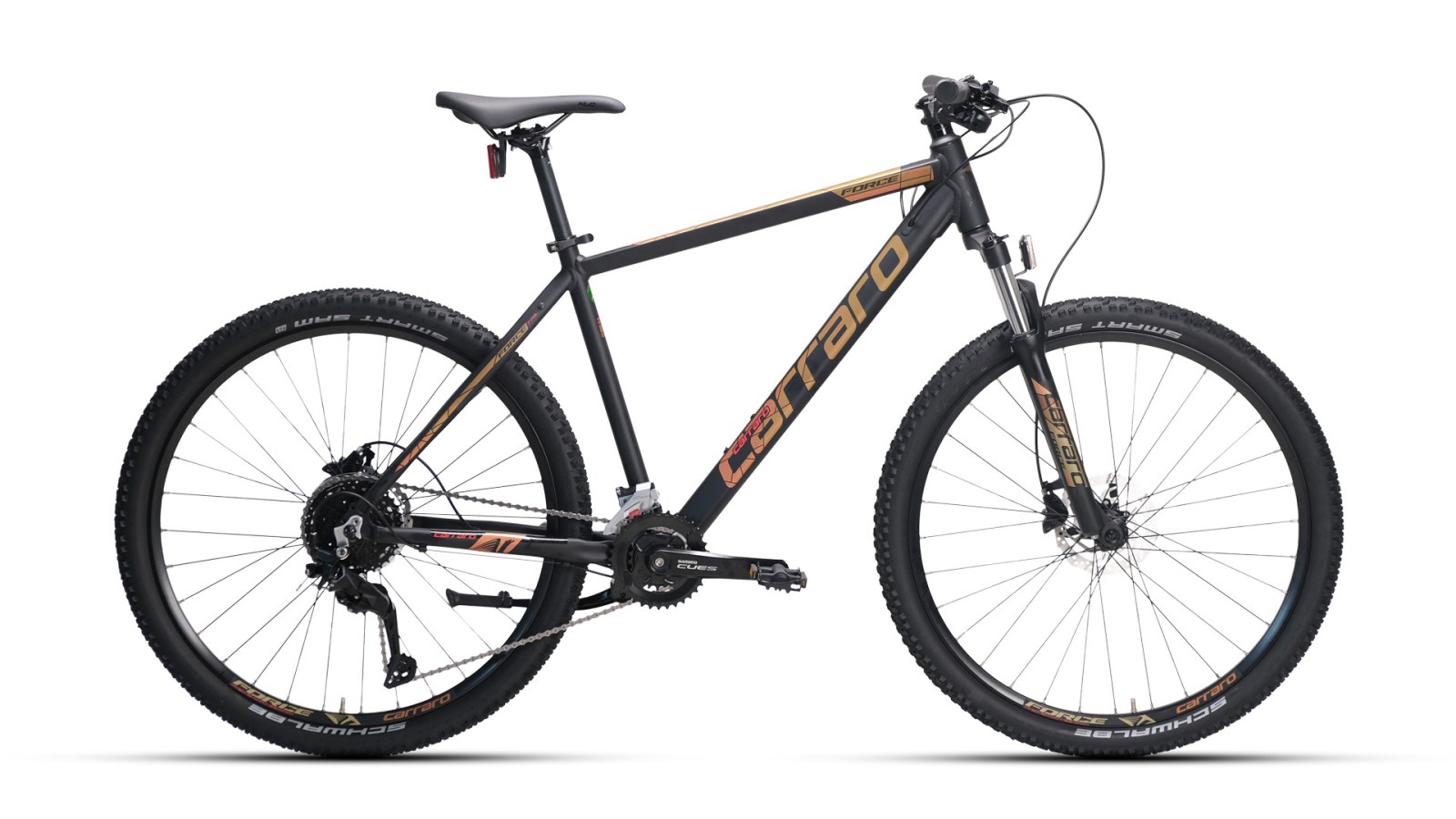 Carraro 27.5" Force 770 Mtb 27-Vitez Hd Mat Siyah-Gold-Bakır-Kırmızı R1