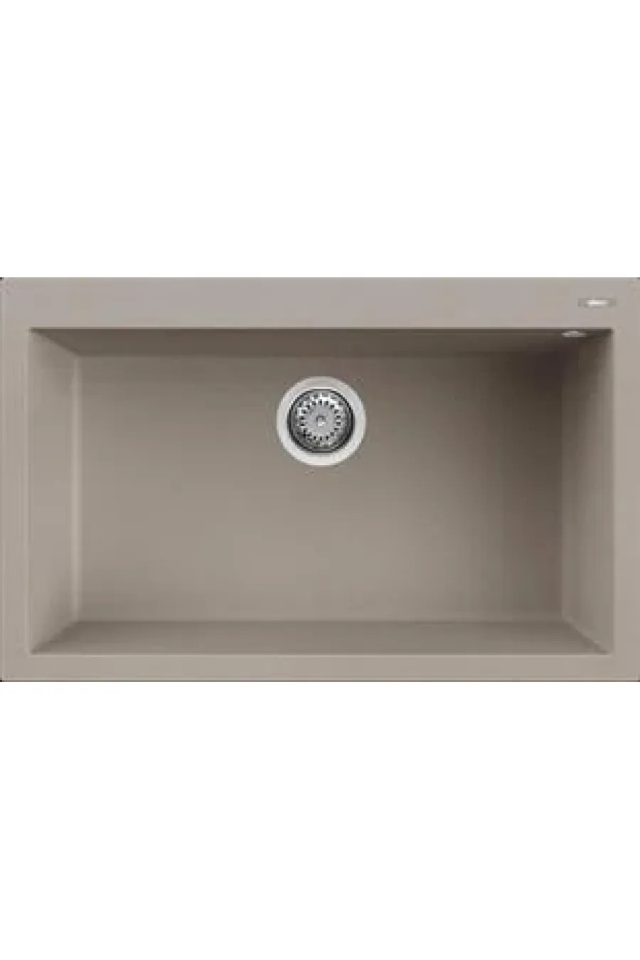 Elleci Granit Evye Tek Göz Damlalıksız Quadra 130 79x50 Tortora 43