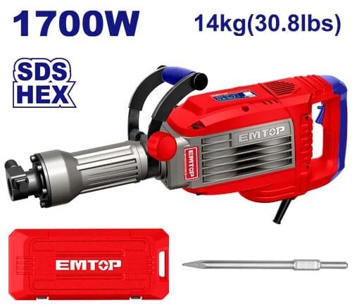 Emtop Matkap Kırıcı SDS-HEX 1700W 16KG