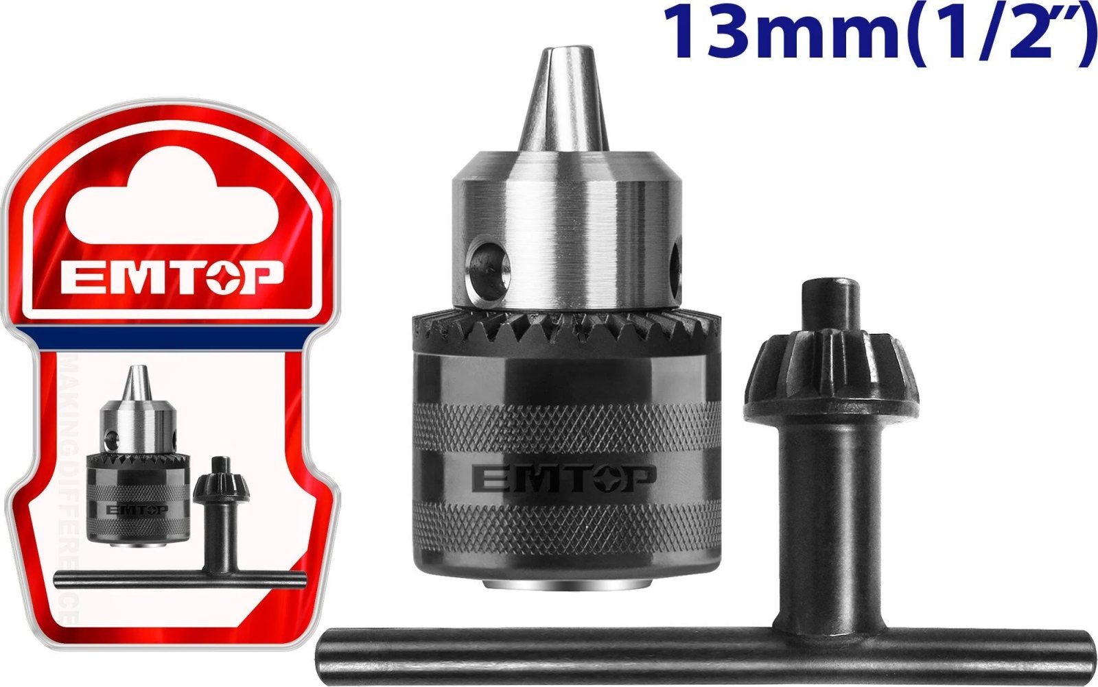 Emtop Mandren Anahtarlı Konik 13MM