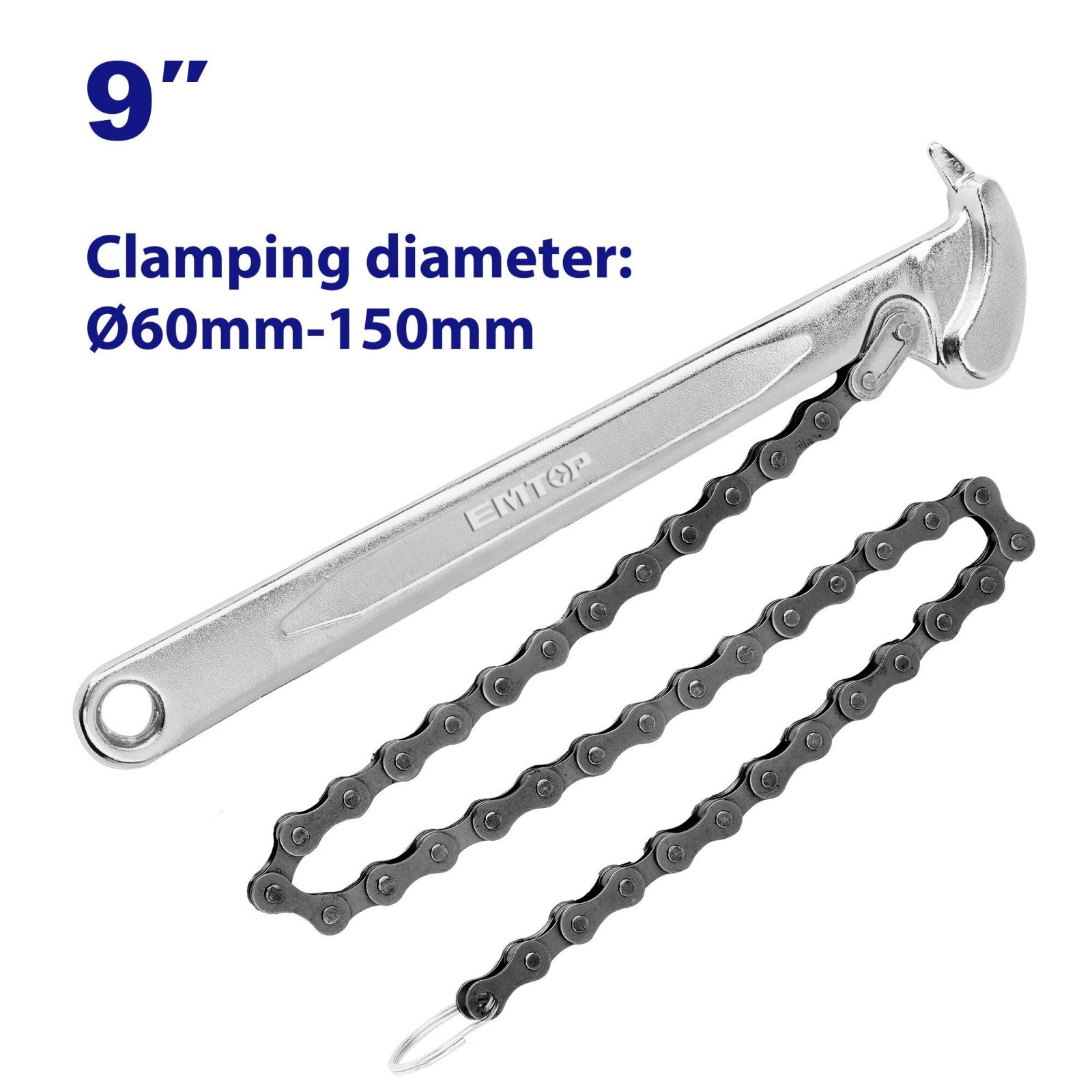 Emtop Boru Anahtarı Zincirli 9''-60-150MM