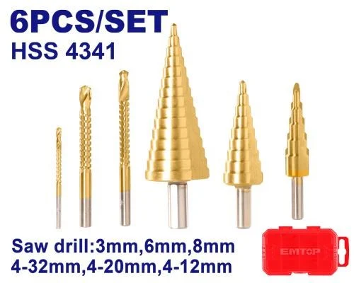 Emtop Kademeli Matkap Ucu Seti 4-12/4-20/4-32MM