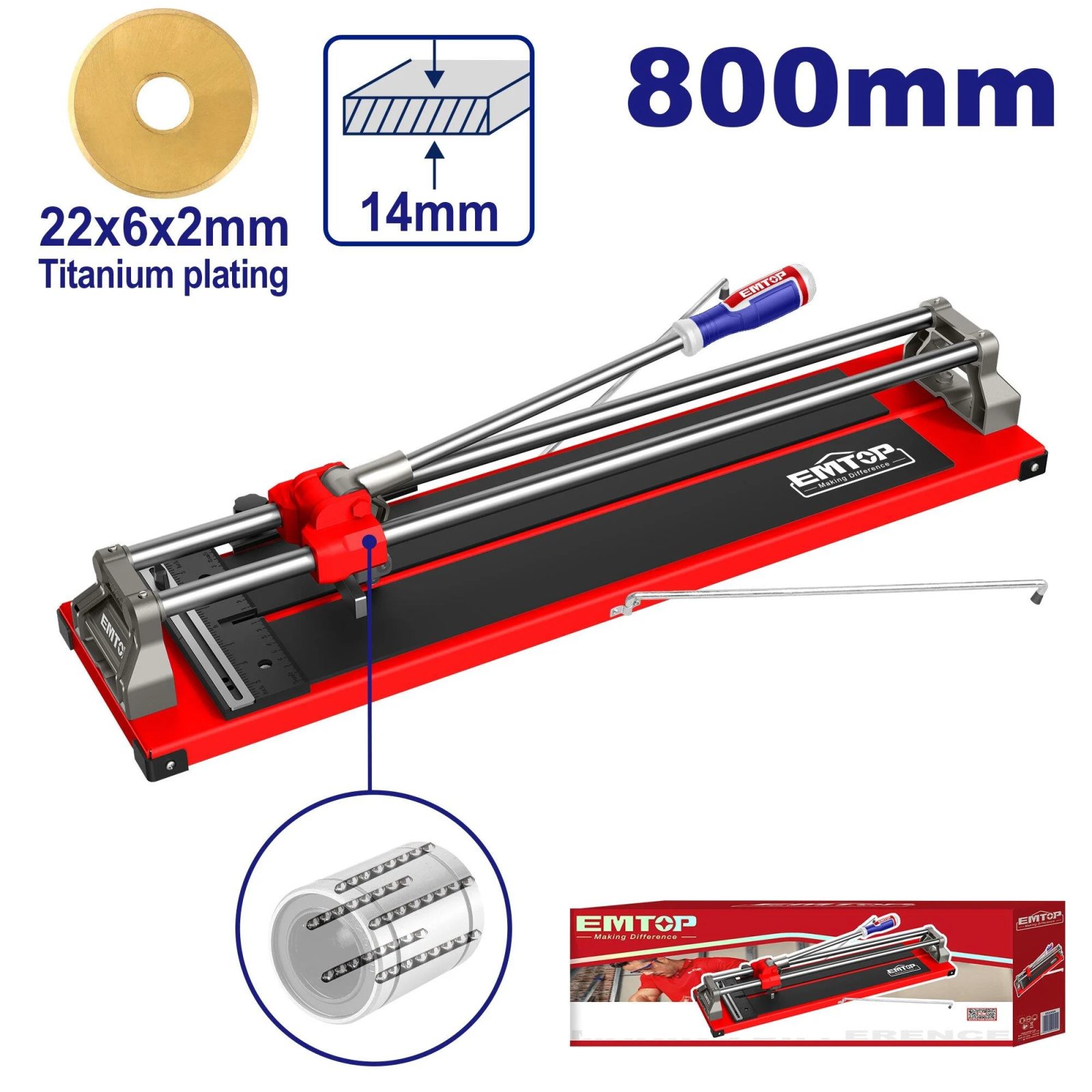 Emtop Seramik Kesme Makinesi 80CM