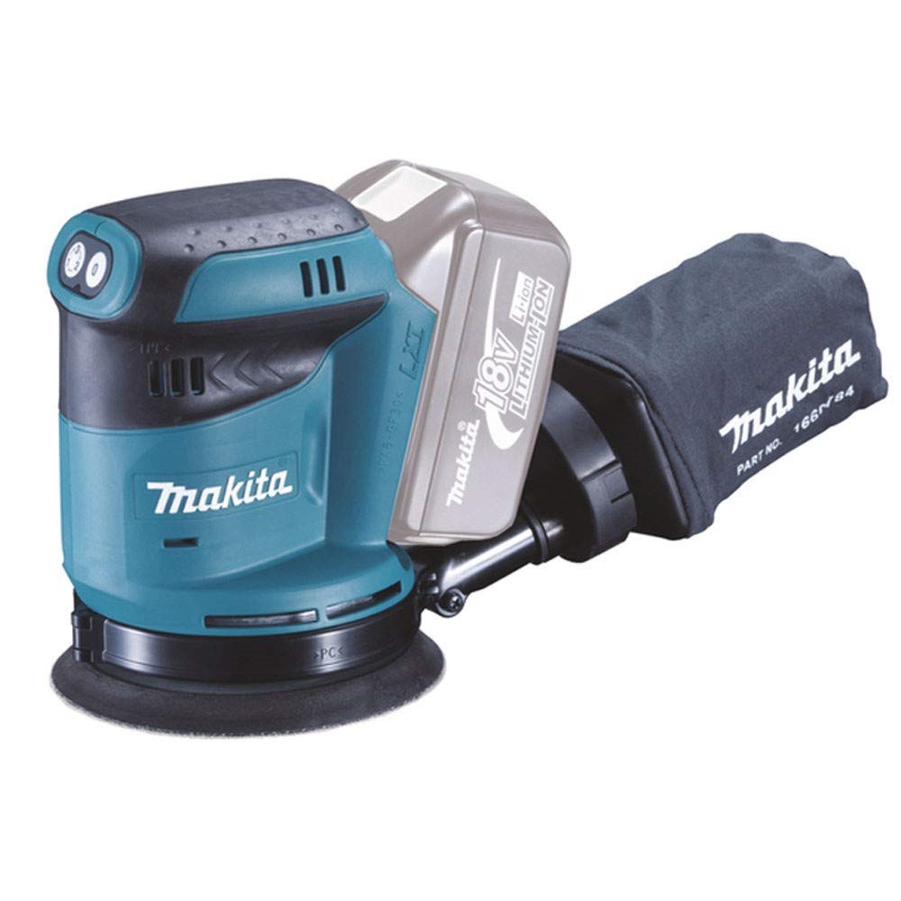 Makita Akülü Dairesel Zımpara 125MM 18V (Kutulu+Sadece Alet)
