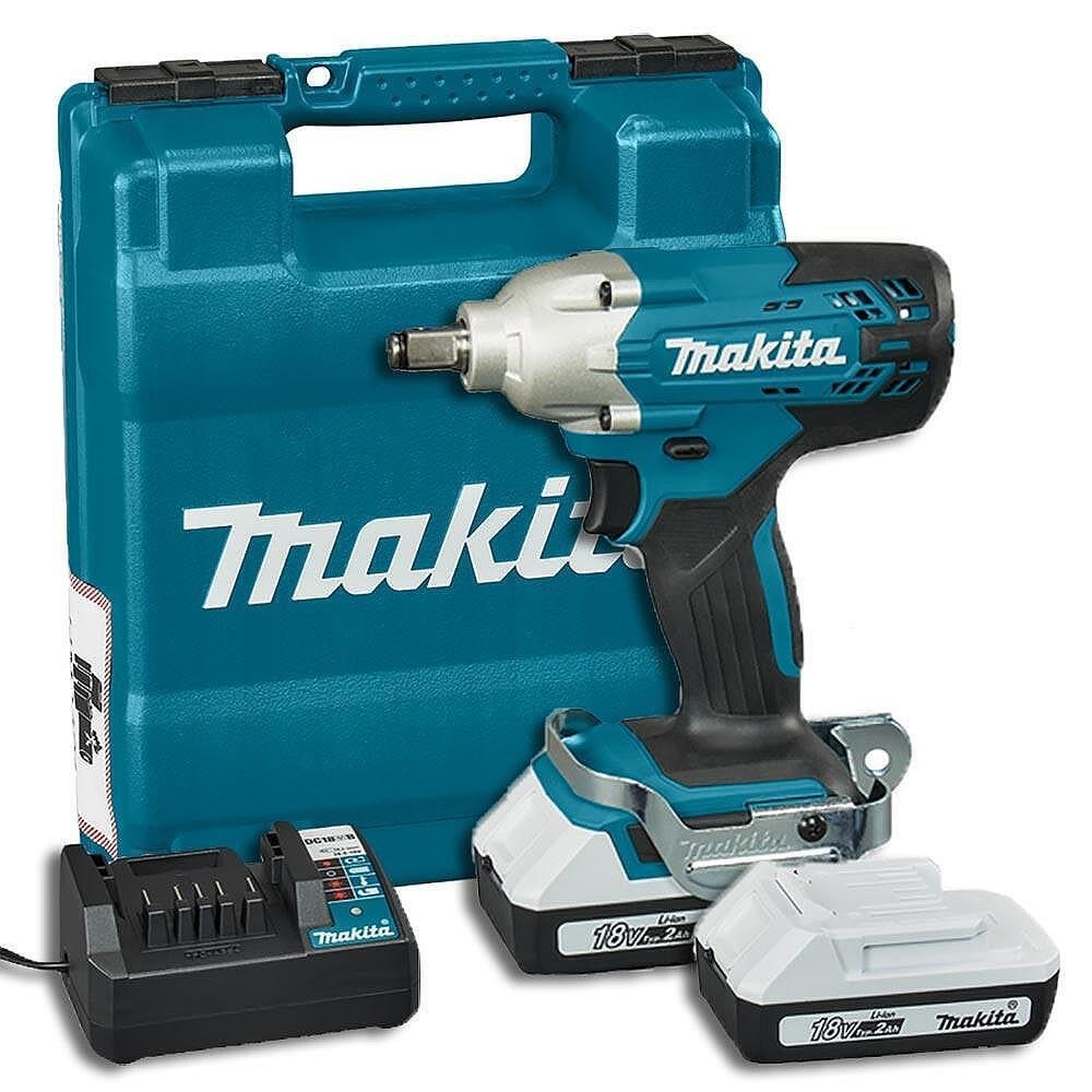 Makita Matkap Somun Sıkma Akülü 1/2" 2Ah 18V (2Akü+Şarjer+Çanta)