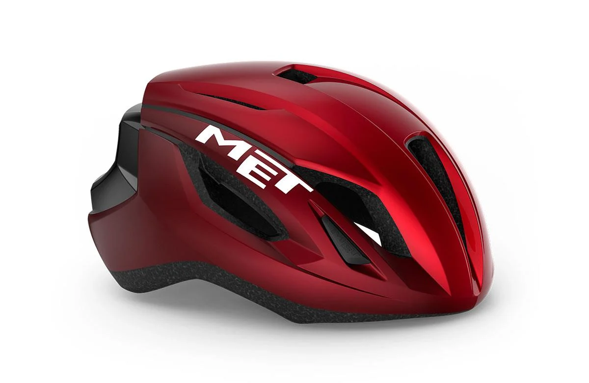 MET Kask Strale Kırmızı METalik | Parlak