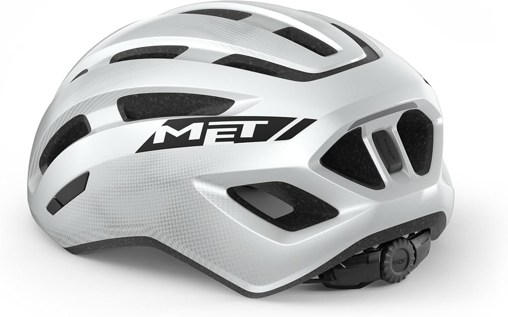 MET Kask Miles Beyaz | Parlak