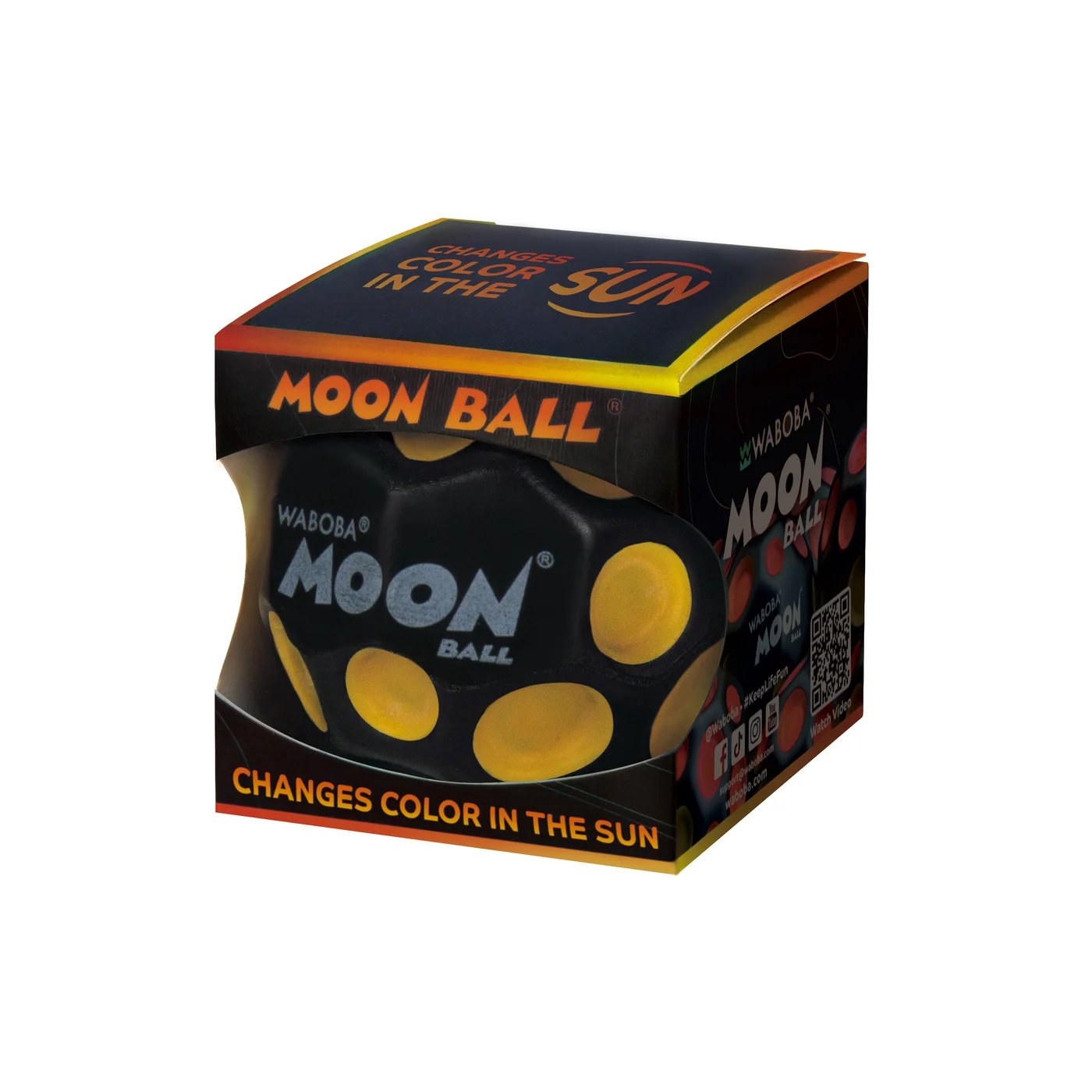 Waboba Oyuncak UV Moon Topu Sarı/Kırmızı 63MM