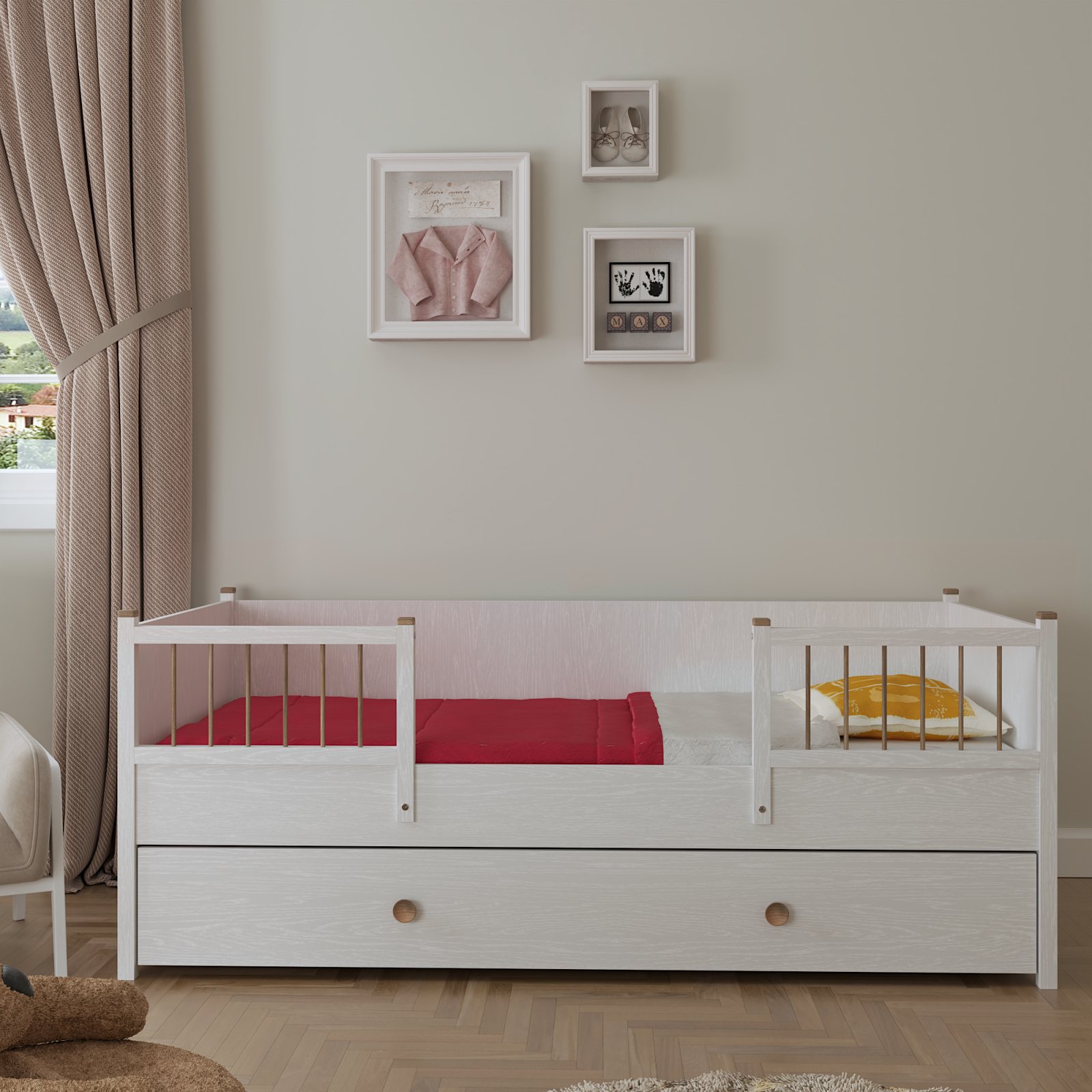 Helenbaby Karyola Beyaz 200CMx72CMx90CM