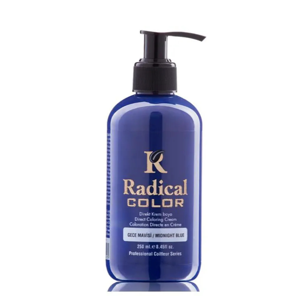Radical Su Bazli Kalici Renkli Boya 250ml - Gece Mavi