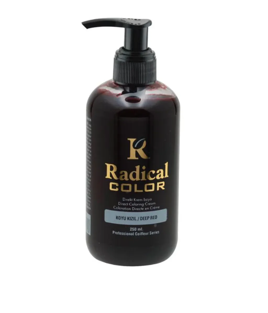 Radical Su Bazli Kalici Renkli Boya 250ml - Koyu Kizil