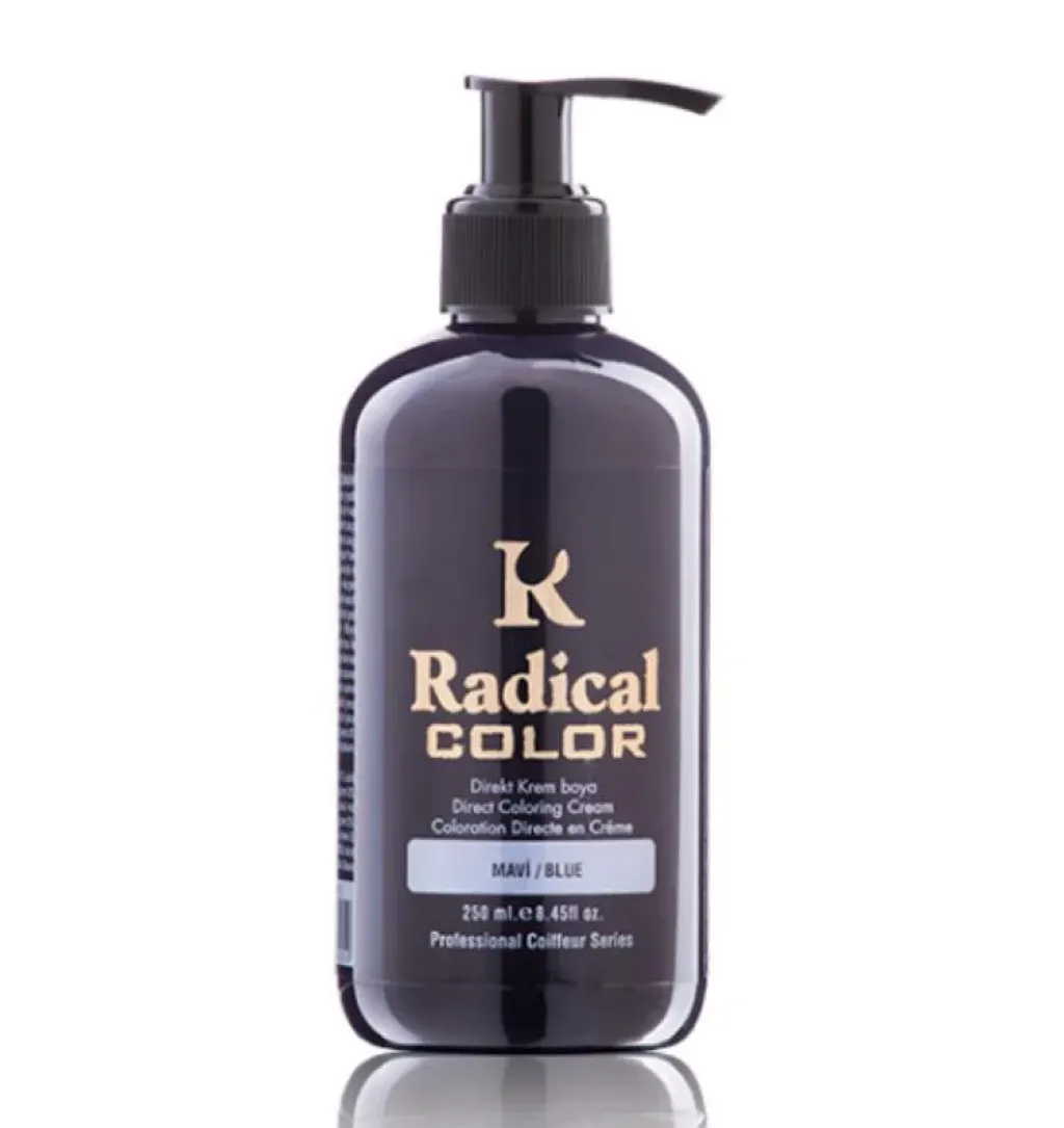 Radical Su Bazli Kalici Renkli Boya 250ml - Mavi