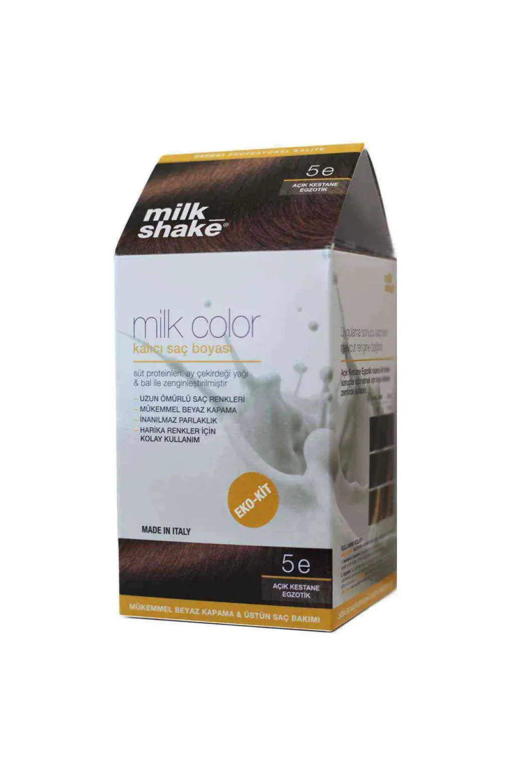 Milkshake Kalici Kit Boya Açık Kestane Ekzotik NU:5E