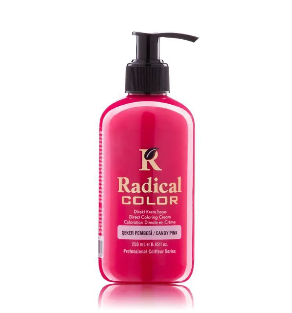 Radical Su Bazli Kalici Renkli Boya 250ml - Şeker Pembe
