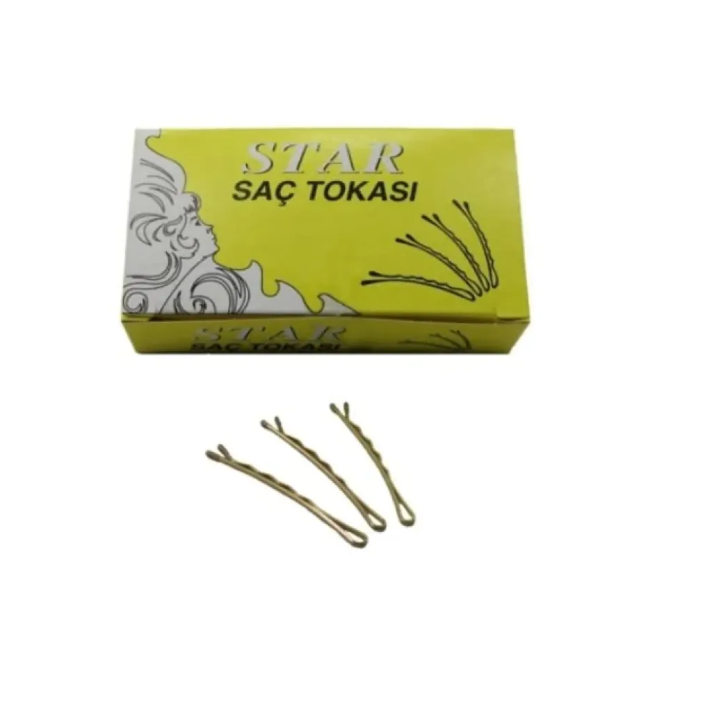 Star Sarı Saç Toka KOD: NO.5 200 Adet