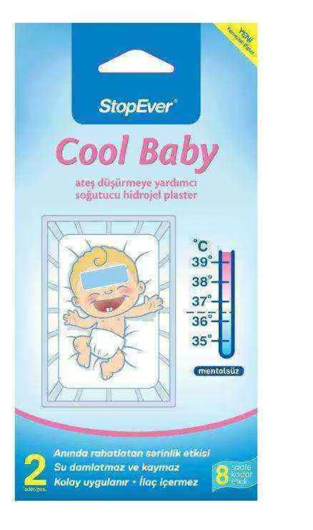 Stopever Ateş Dusurucu Soğuk Hidrojel Plaster KOD: Cool Baby