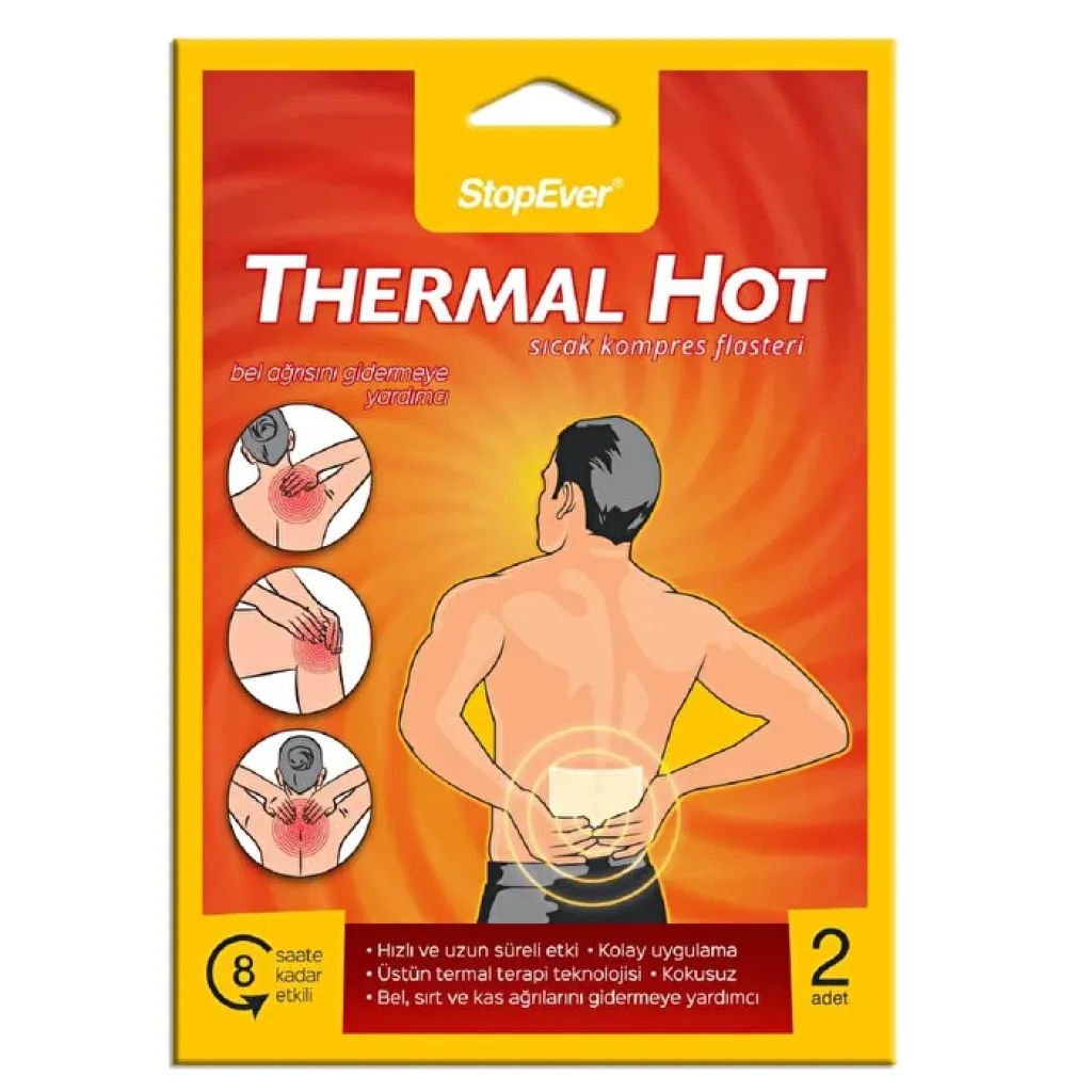 Stopever Kaş Agri Giderici Sıcak Terapi Plaster KOD: Thermal Hot