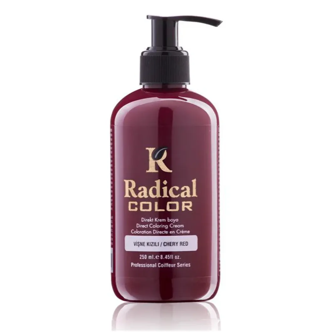 Radical Su Bazli Kalici Renkli Boya 250ml - Visne Kizili