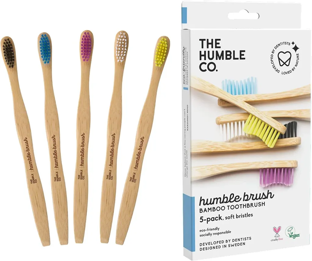 Humble Dogal Bambu Dış Fırça Seti 5 Adet