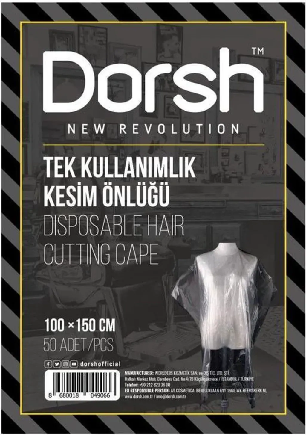 Dorsh Tek Kullanımlık Kesim Önlüğü 50 Adet