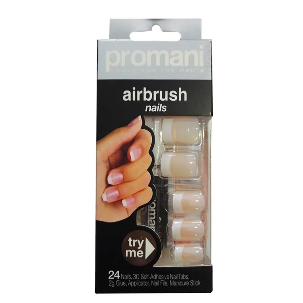 Promani 5012 İnce Takma Tirnak Kiti Pembe