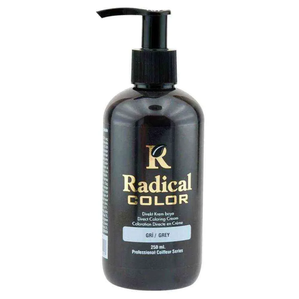 Radical Su Bazli Kalici Renkli Boya 250ml- Gri
