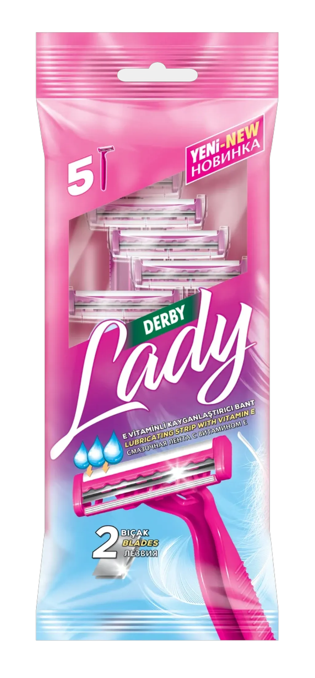 Derby Lady 2 Bıçak 5lı Paket